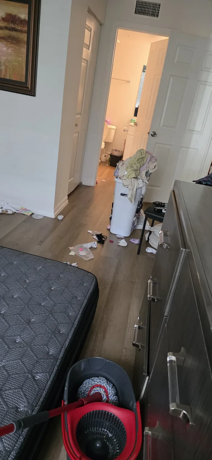 Floor before cleaning